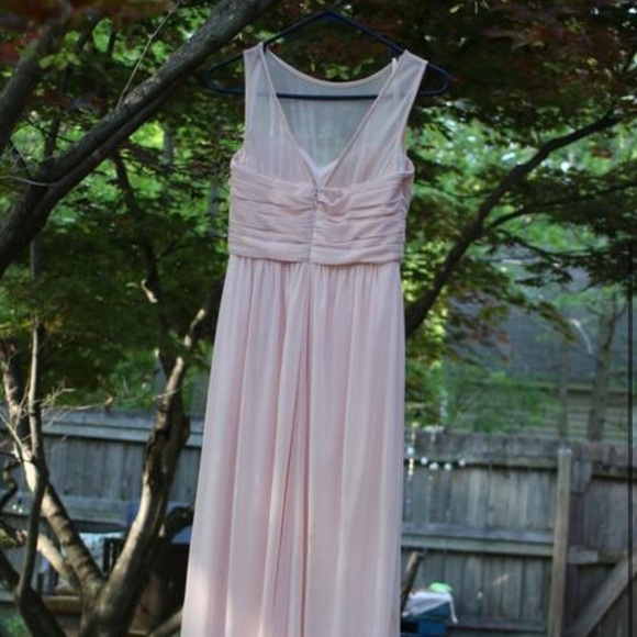 BRIDESMAID/FORMAL DRESS | DAVID’S BRIDAL | PETAL PINK | SIZE 6 | STYLE #F15927 - Picture 4 of 9